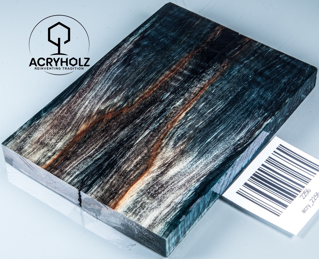 Kastanie Maser stabilisiert | 120x40x10 | ACRYHOLZ | schalenpaar 2256