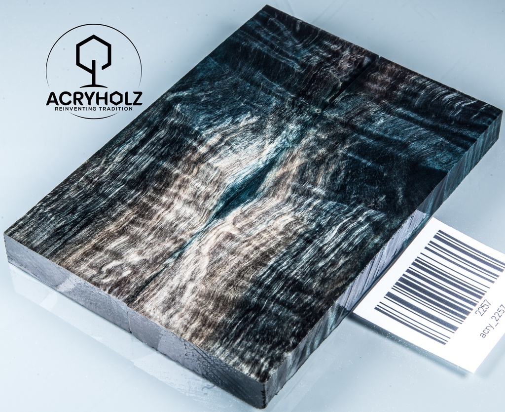 Stabilizowana czeczota kasztanowa | 120x40x10 | acryholz | Para okładzin | 2257