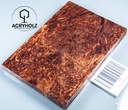 Ahorn Maser Griffschalen stabilisiert | 130x45x9 | acryholz | Messergriff | 2296