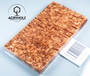 Birke Maser Griffschalen stabilisiert | 140x40x9 | acryholz | Messergriff | 2300
