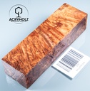 Ahorn Maser Griffblock stabilisiert | 130x40x30 | acryholz | 2330