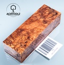 Ahorn Maser Griffblock stabilisiert | 120x40x30 | acryholz | 2332