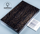 Mooreiche Griffschalen stabilisiert | 130x40x10 | acryholz | Messergriff | 2338