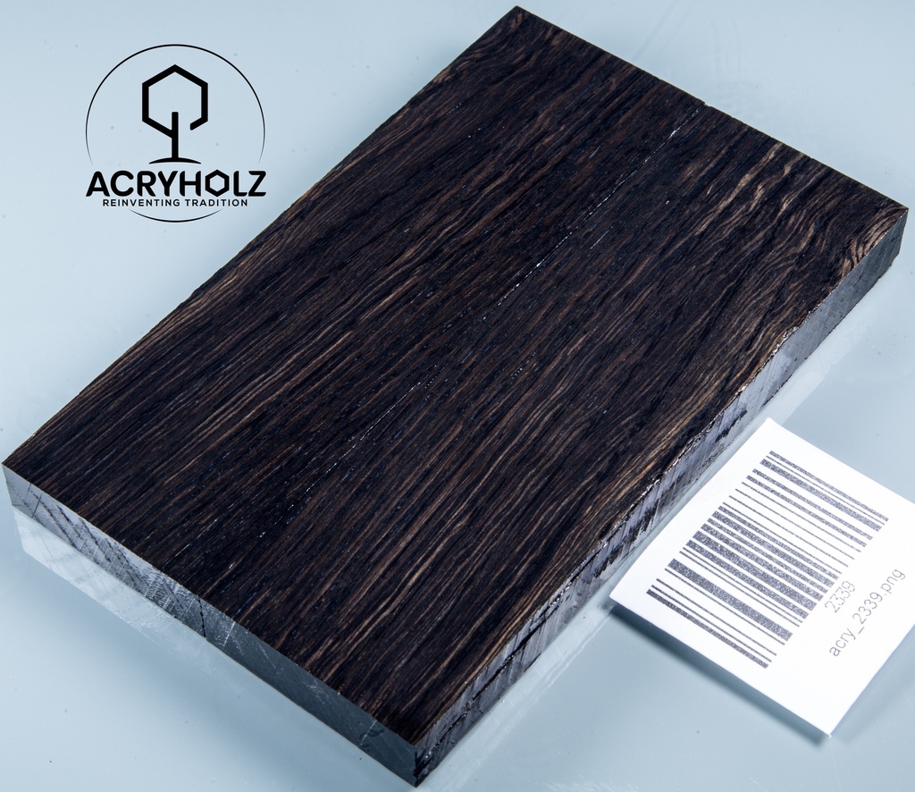 Mooreiche Griffschalen stabilisiert | 130x40x10 | acryholz | Messergriff | 2339