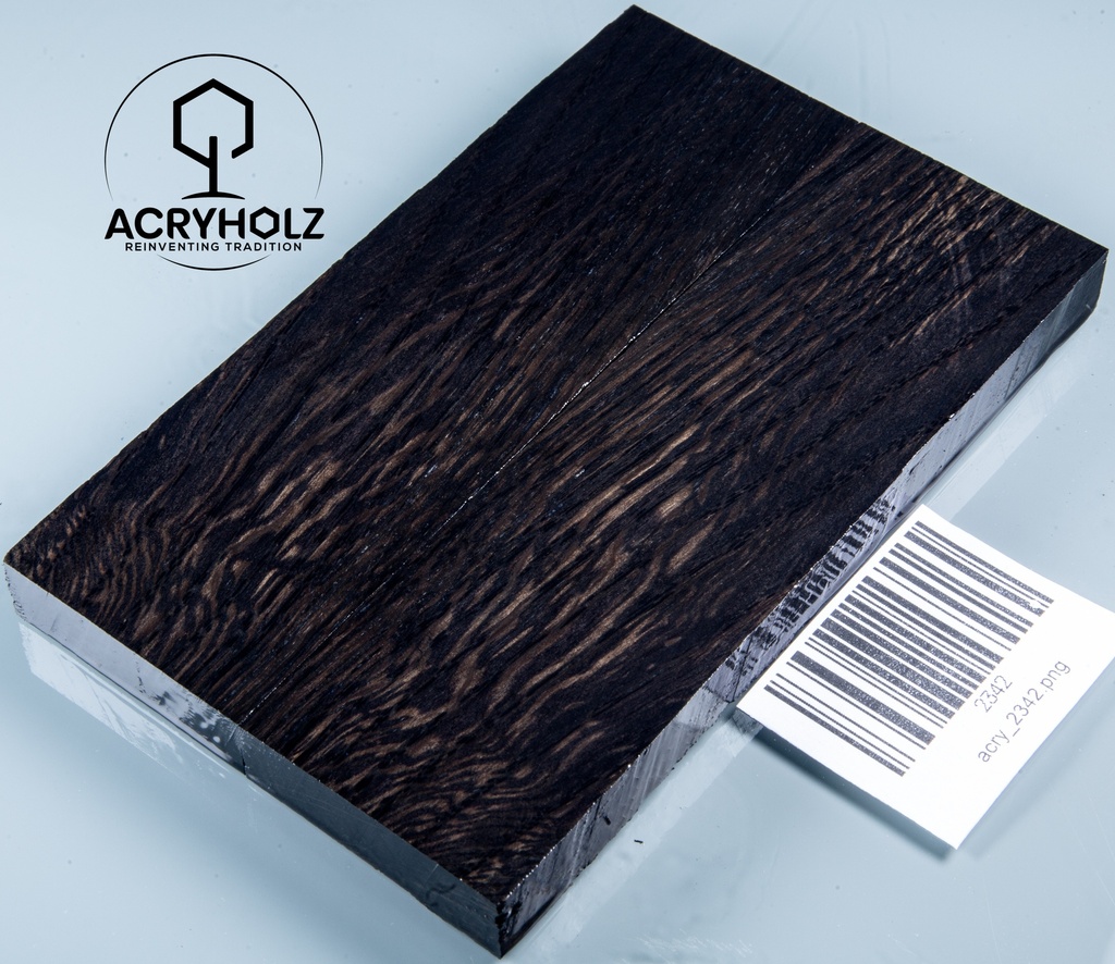 Mooreiche Griffschalen stabilisiert | 130x40x10 | acryholz | Messergriff | 2342