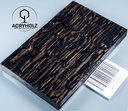 Mooreiche Griffschalen stabilisiert | 130x40x10 | acryholz | Messergriff | 2344