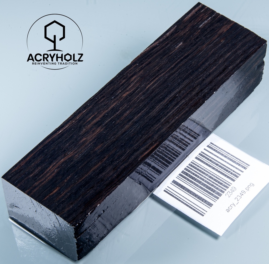 Mooreiche Griffblock stabilisiert | 130x40x28 | acryholz | Messergriff | 2349