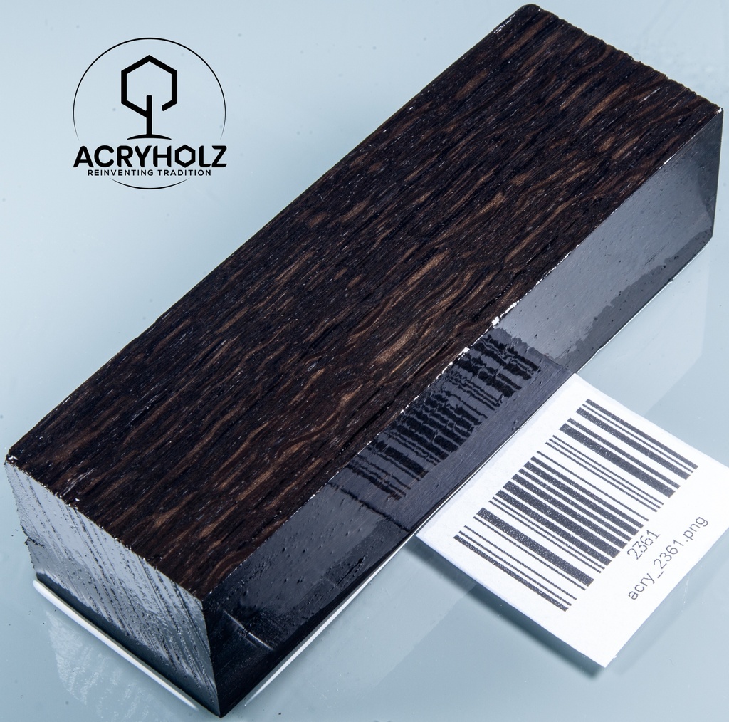 Mooreiche Griffblock stabilisiert | 120x40x28 | acryholz | Messergriff | 2361