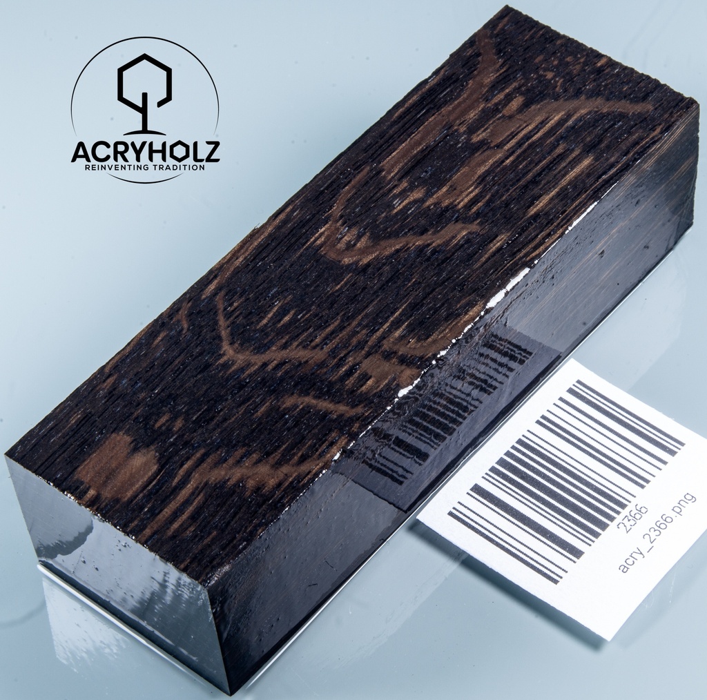 Mooreiche Griffblock stabilisiert | 120x40x28 | acryholz | Messergriff | 2366