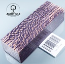 Platane Griffblock stabilisiert | 130x45x30 | acryholz | Messergriff | 2374