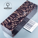 Platane Griffblock stabilisiert | 130x45x30 | acryholz | Messergriff | 2378