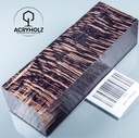 Platane Griffblock stabilisiert | 130x45x30 | acryholz | Messergriff | 2380
