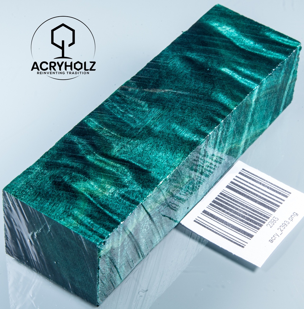 Pappel Maser stabilisiert Griffblock | 120x40x30| ACRYHOLZ | Messergriff 2393