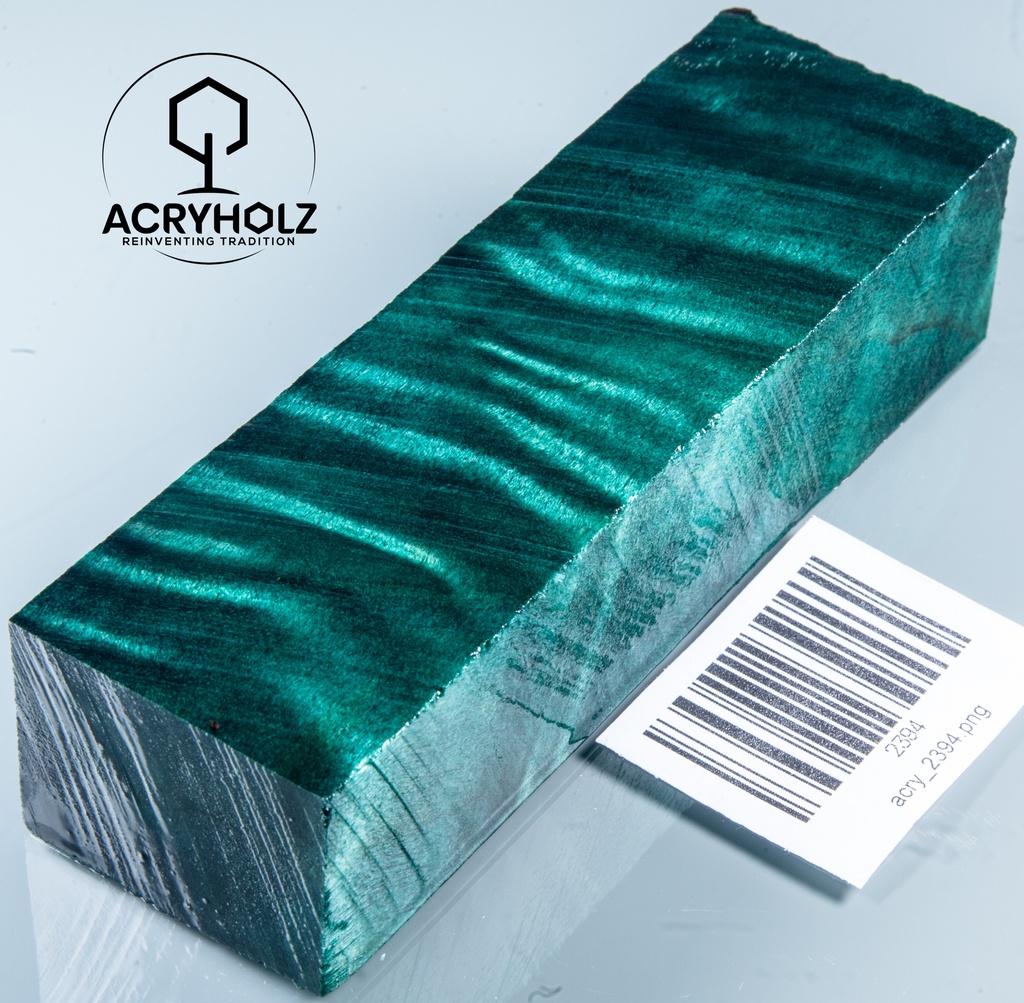 Pappel Maser stabilisiert Griffblock | 130x40x30| ACRYHOLZ | Messergriff 2394