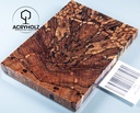 Buche gestockt stabilisiert Griffschalen | 120x40x10 | Messergriff 2406