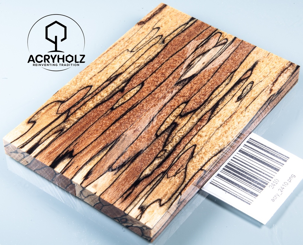 Buche gestockt stabilisiert Griffschalen | 120x40x10 | Messergriff 2410