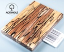 Buche gestockt stabilisiert Griffschalen | 120x40x10 | Messergriff 2410