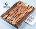 Buche gestockt stabilisiert Griffschalen | 120x40x10 | Messergriff 2411
