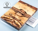 Buche gestockt stabilisiert Griffschalen | 120x40x10 | Messergriff 2412