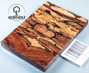 Buche gestockt stabilisiert Griffschalen | 120x40x10 | Messergriff 2415