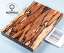 Buche gestockt stabilisiert Griffschalen | 120x40x10 | Messergriff 2417