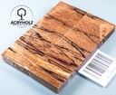 Buche gestockt stabilisiert Griffschalen | 120x40x10 | Messergriff 2420