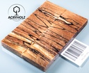 Faggio Spalted Stabilizzato Guancette per Manico | 120x40x10 | Manico per Coltello 2421