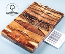 Beech Spalted Stabilized Handle Scales | 130x40x10 | Knife Handle 2423
