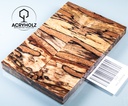 Buche gestockt stabilisiert Griffschalen | 130x40x10 | Messergriff 2424