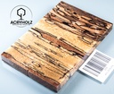 Haya Spalted Estabilizado Cachas | 130x40x10 | Mango de Cuchillo 2428
