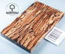 Buche gestockt stabilisiert Griffschalen | 140x40x10 | Messergriff 2429