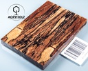 Faggio Spalted Stabilizzato Guancette per Manico | 120x40x10 | Manico per Coltello 2434