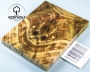 Álamo Cachas Estabilizado | 120x45x10 | ACRYHOLZ | Cuchillo | Madera para Mango 2453