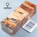 Buche gestockt stabilisiert Griffblock | 120x40x30 | Messergriff 2462