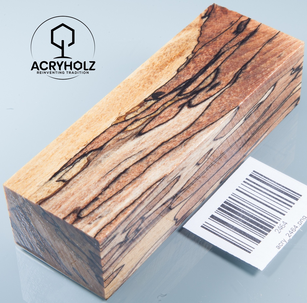 Buche gestockt stabilisiert Griffblock | 120x40x30 | Messergriff 2464