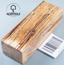 Buche gestockt stabilisiert Griffblock | 120x40x30 | Messergriff 2465