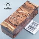 Buche gestockt stabilisiert Griffblock | 120x40x30 | Messergriff 2466