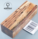 Buche gestockt stabilisiert Griffblock | 120x40x30 | Messergriff 2468