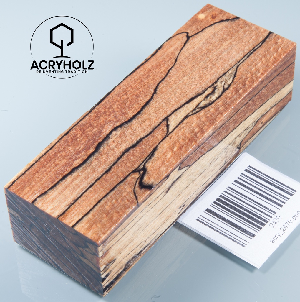 Buche gestockt stabilisiert Griffblock | 120x40x30 | Messergriff 2470