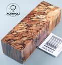 Buche gestockt stabilisiert Griffblock | 120x40x30 | Messergriff 2472