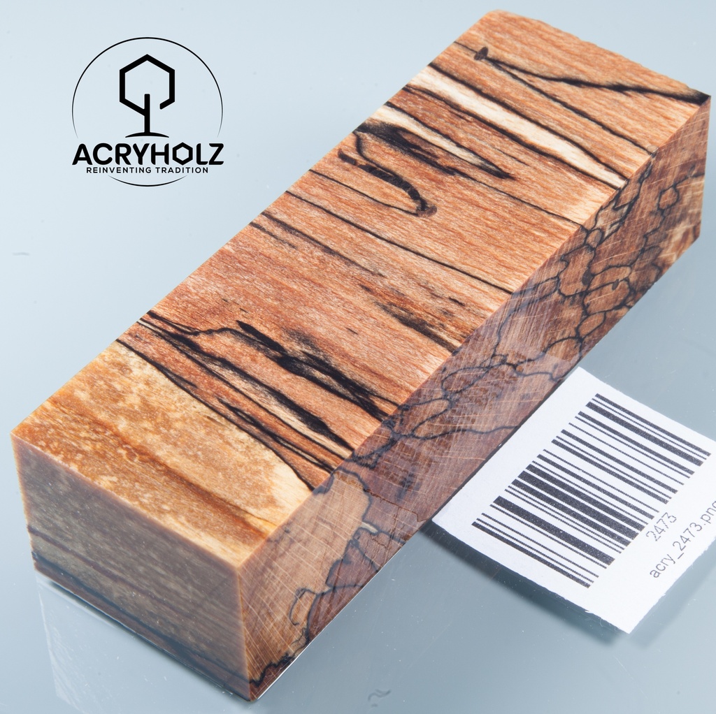 Buche gestockt stabilisiert Griffblock | 120x40x30 | Messergriff 2473