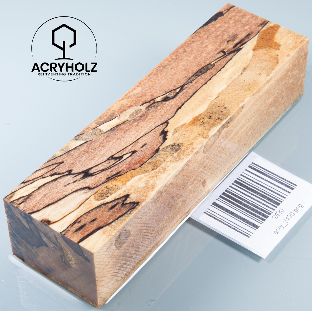 Buche gestockt stabilisiert Griffblock | 140x40x30 | Messergriff 2490