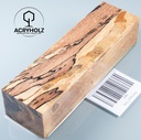 Buche gestockt stabilisiert Griffblock | 140x40x30 | Messergriff 2490