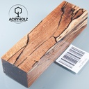 Beech Spalted Stabilized Handle Block | 140x40x30 | Knife Handle 2492