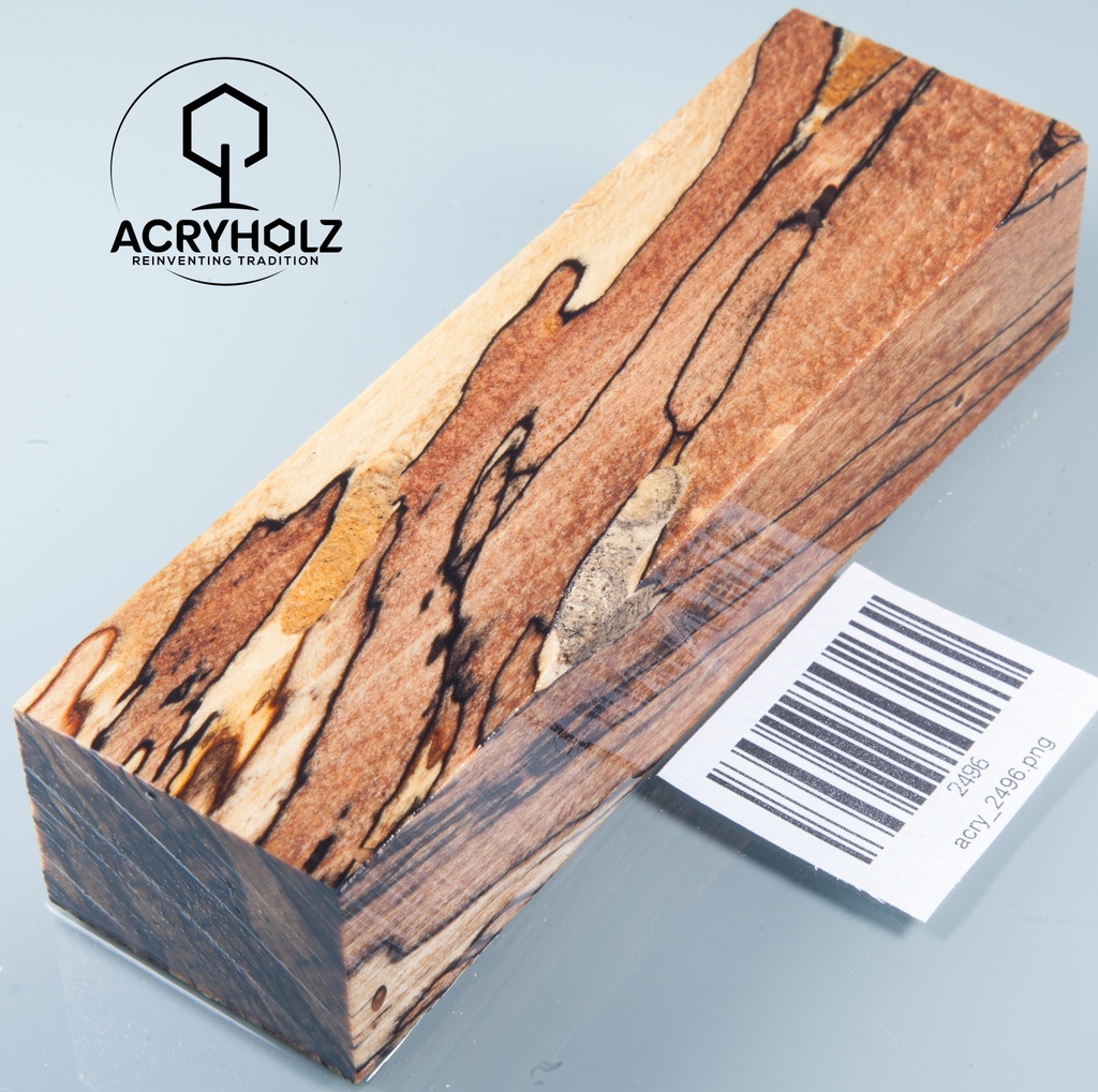 Buche gestockt stabilisiert Griffblock | 140x40x30 | Messergriff 2496