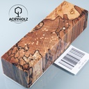 Buche gestockt stabilisiert Griffblock | 140x40x30 | Messergriff 2497