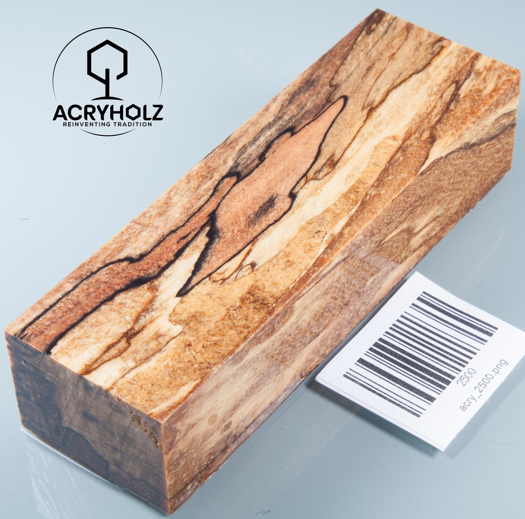 Buche gestockt stabilisiert Griffblock | 140x40x30 | Messergriff 2500