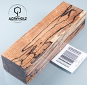 Beech Spalted Stabilized Handle Block | 140x40x30 | Knife Handle 2502