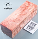 Kastanie Maser Griffblock stabilisiert | 130x40x35 | ACRYHOLZ | Messergriff | 2505