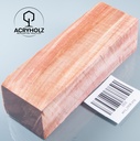 Kastanie Maser Griffblock stabilisiert | 130x40x35 | ACRYHOLZ | Messergriff | 2508